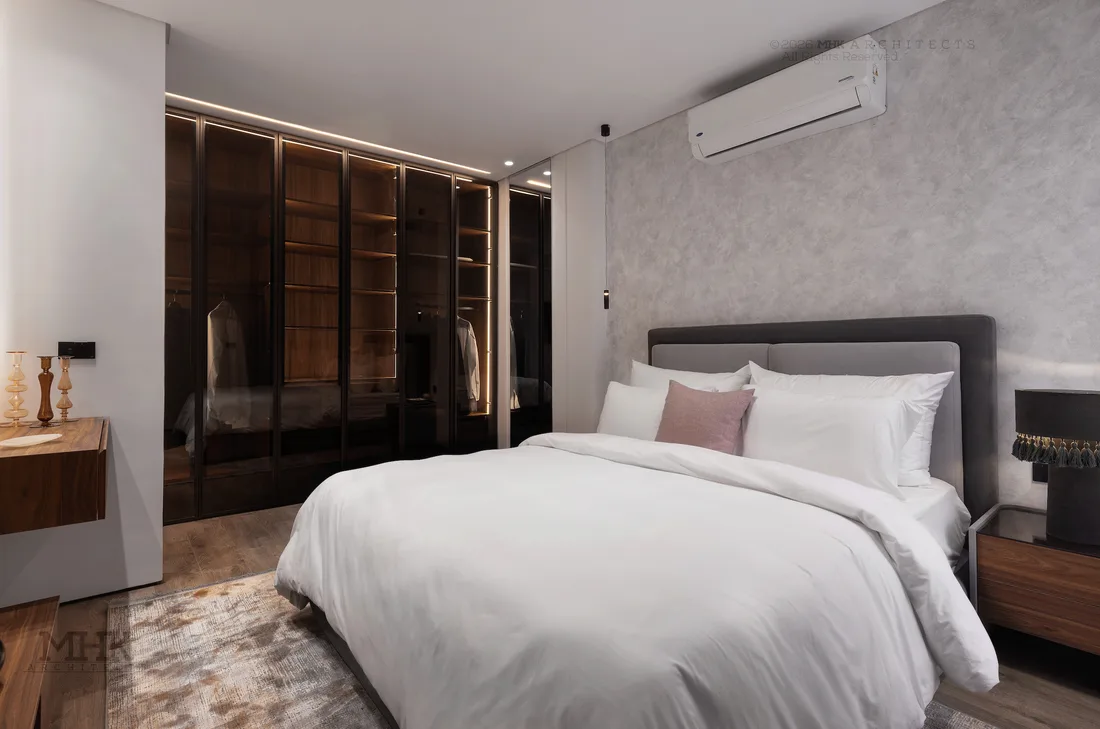 Patio Casa Project master bedroom, finished interior by MHK Architects